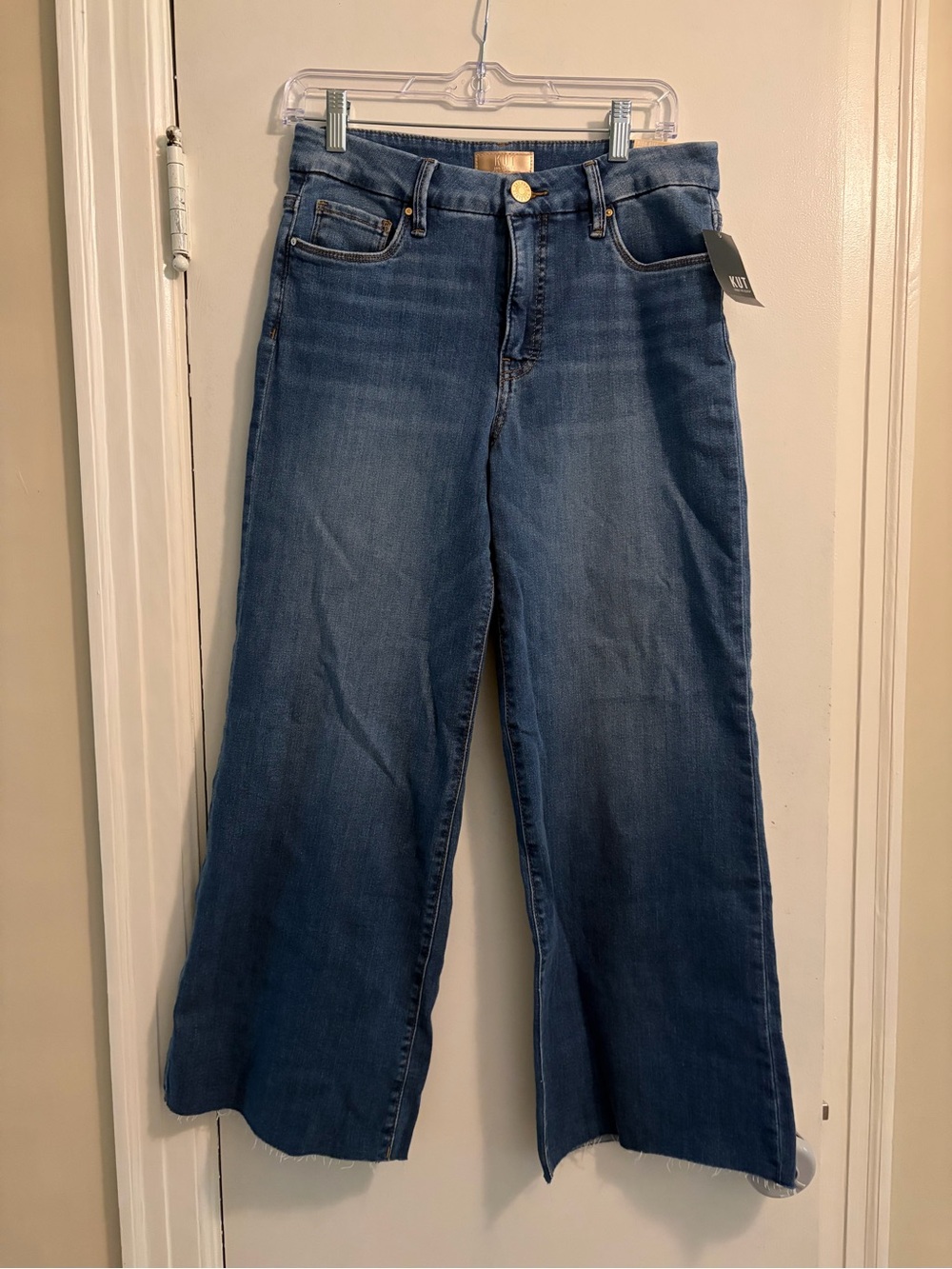 Kut from the Kloth Meg High Rise Fab Ab Wide Leg Jean Color Milestone Size 4 NWT - Picture 3 of 16